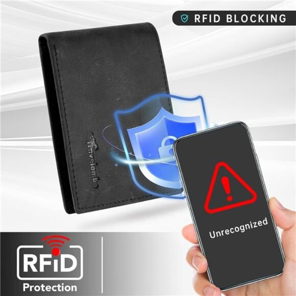Wallet for Men Real Leather Black - Picture 5 of 5